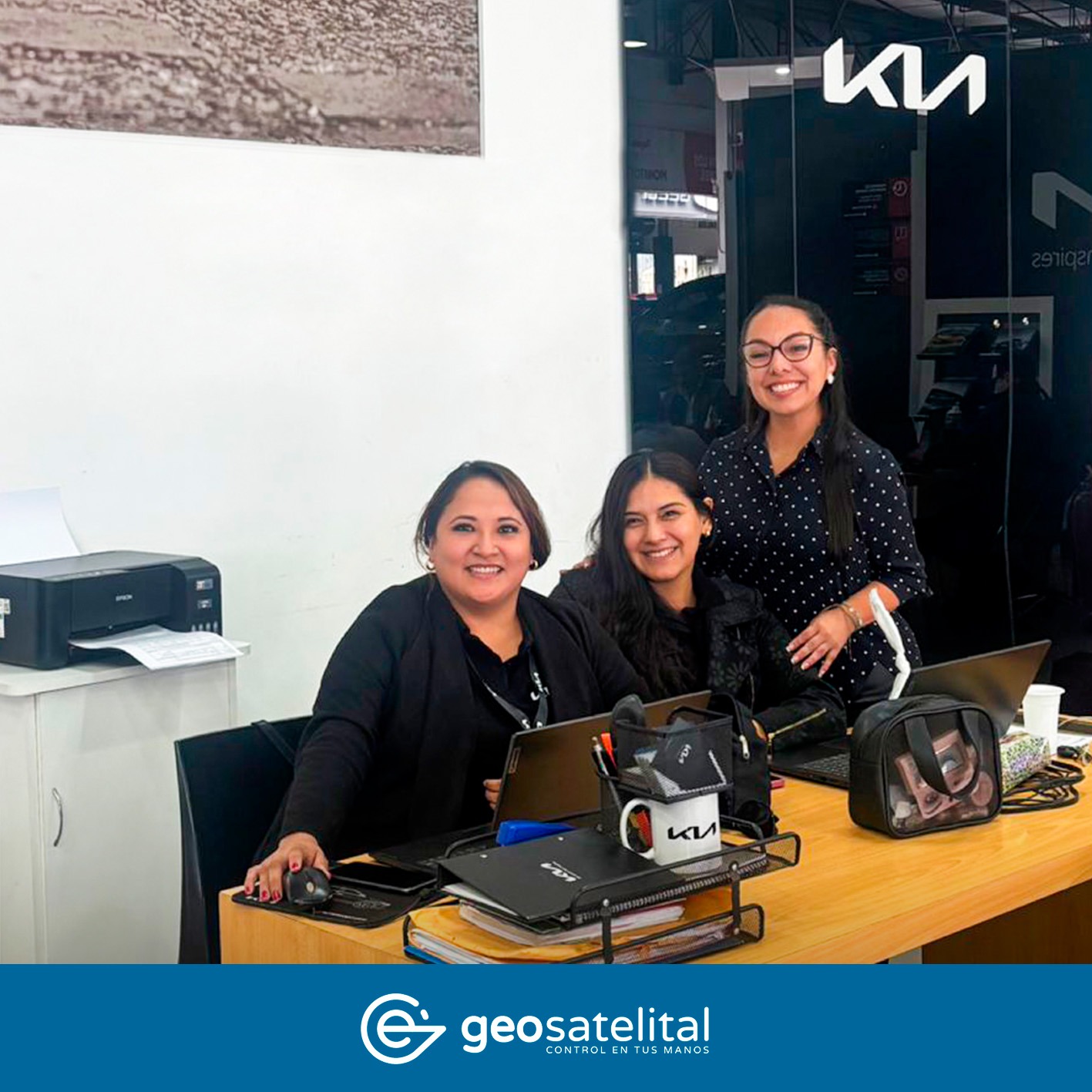 Visita estratégica Interamericana Kia Trujillo Geosatelital alianzas B2B