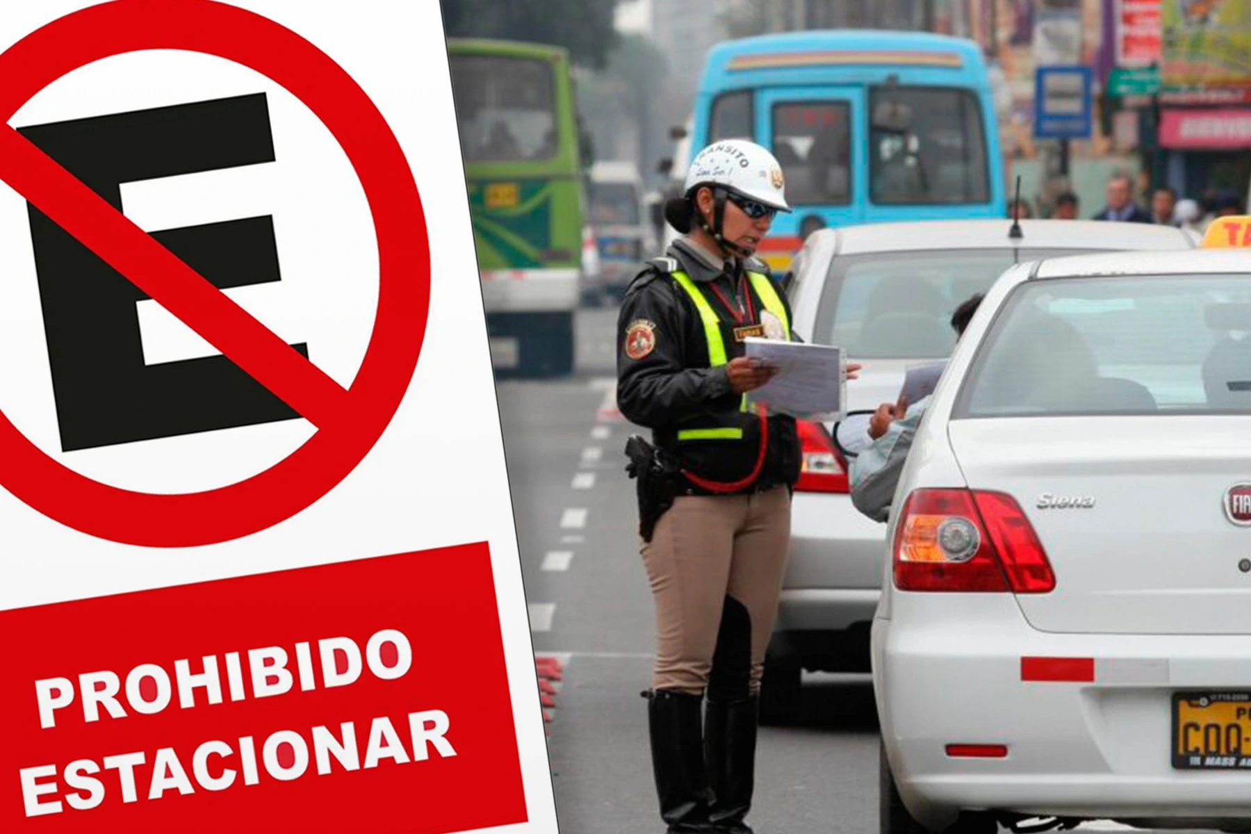 Papeleta G57: No respetar señales de tránsito